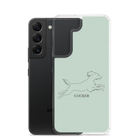 Cocker Spaniel Samsung Phone Case - Light Green