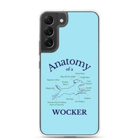 Anatomy of a Wocker - Working Cocker Spaniel - Samsung Phone Case - Blue