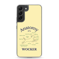 Anatomy of a Wocker - Working Cocker Spaniel - Samsung Phone Case - Soft Yellow