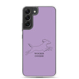 Wocker Cocker - Working Cocker Spaniel - Samsung Phone Case - Purple