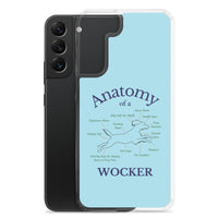 Anatomy of a Wocker - Working Cocker Spaniel - Samsung Phone Case - Blue