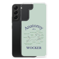 Anatomy of a Wocker - Working Cocker Spaniel - Samsung Phone Case - Green