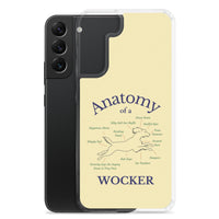 Anatomy of a Wocker - Working Cocker Spaniel - Samsung Phone Case - Soft Yellow