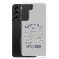 Anatomy of a Wocker - Working Cocker Spaniel - Samsung Phone Case - Grey
