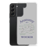 Anatomy of a Wocker - Working Cocker Spaniel - Samsung Phone Case - Grey