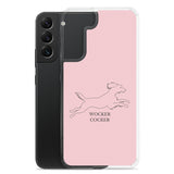 Wocker Cocker - Working Cocker Spaniel - Samsung Phone Case - Pink