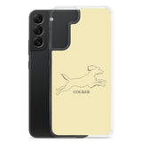 Cocker Spaniel Samsung Phone Case - Soft Yellow