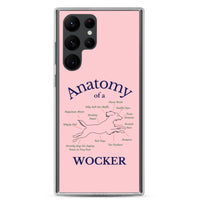 Anatomy of a Wocker - Working Cocker Spaniel - Samsung Phone Case - Pink