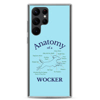Anatomy of a Wocker - Working Cocker Spaniel - Samsung Phone Case - Blue