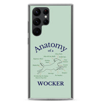 Anatomy of a Wocker - Working Cocker Spaniel - Samsung Phone Case - Green