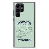 Anatomy of a Wocker - Working Cocker Spaniel - Samsung Phone Case - Green