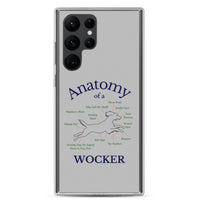 Anatomy of a Wocker - Working Cocker Spaniel - Samsung Phone Case - Grey