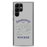 Anatomy of a Wocker - Working Cocker Spaniel - Samsung Phone Case - Grey