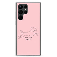 Wocker Cocker - Working Cocker Spaniel - Samsung Phone Case - Pink