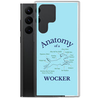 Anatomy of a Wocker - Working Cocker Spaniel - Samsung Phone Case - Blue