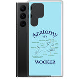 Anatomy of a Wocker - Working Cocker Spaniel - Samsung Phone Case - Blue