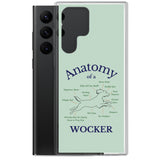 Anatomy of a Wocker - Working Cocker Spaniel - Samsung Phone Case - Green