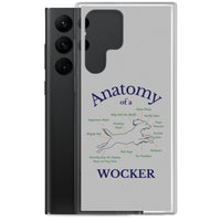 Anatomy of a Wocker - Working Cocker Spaniel - Samsung Phone Case - Grey