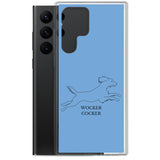 Wocker Cocker - Working Cocker Spaniel - Samsung Phone Case - Blue