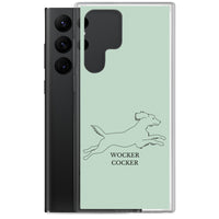 Wocker Cocker - Working Cocker Spaniel - Samsung Phone Case - Pale Green