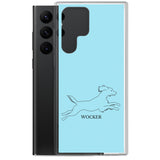 Wocker - Working Cocker Spaniel - Samsung Phone Case - Light Blue