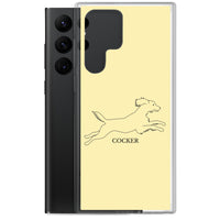 Cocker Spaniel Samsung Phone Case - Soft Yellow