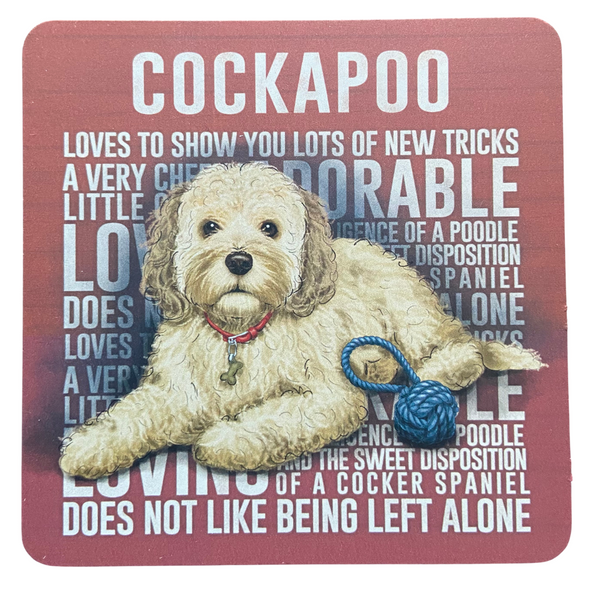 Adorable Cockapoo  - Melamine Coaster