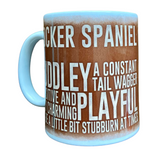 Black and White Cocker Spaniel Mug