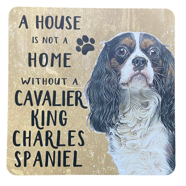 House is not a Home Cavalier King Charles Spaniel  - Melamine Coaster