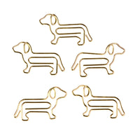 Set of 5 Dog Paper Clips