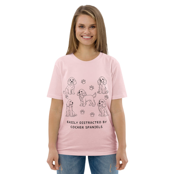pink cocker spaniel t-shirt