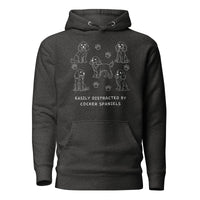 Easily Distracted by cocker spaniels hoodie