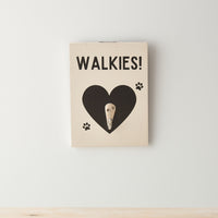 Walkies sign with lead hook - heart