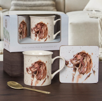 Man's Best Friend - Springer Spaniel Mug and Coaster Set