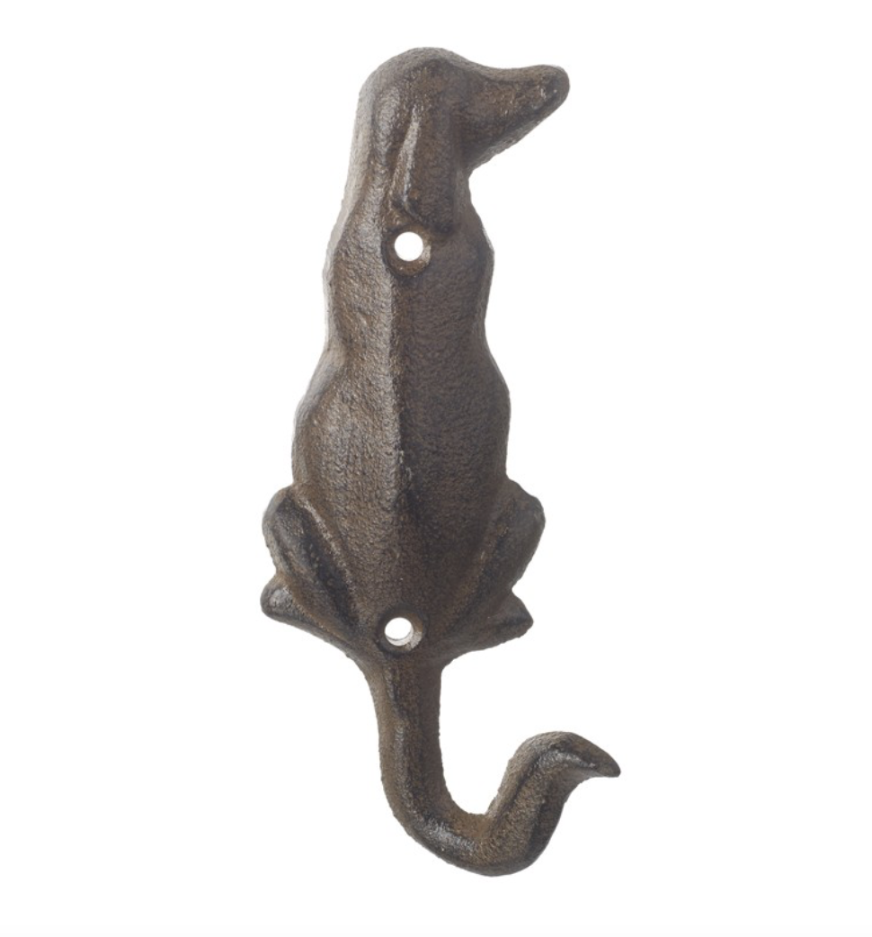 Dog Lead Hook Cast Iron Single Dog Wall Lead Coat Hook WockerCocker