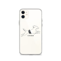 Cocker Spaniel iPhone case - Clear