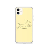 Cocker Spaniel iPhone case - Soft Yellow