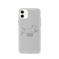 Wocker Cocker - Working Cocker Spaniel - iPhone Case - Grey