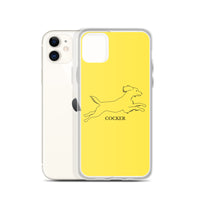 Cocker Spaniel iPhone case - Yellow