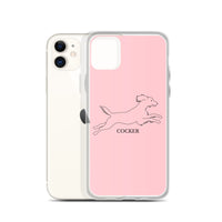Cocker Spaniel iPhone case - Pink