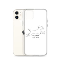 Wocker Cocker - Working Cocker Spaniel - iPhone Case - White