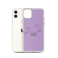 Wocker Cocker - Working Cocker Spaniel - iPhone Case - Purple