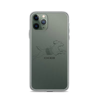 Cocker Spaniel iPhone case - Clear