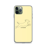 Cocker Spaniel iPhone case - Soft Yellow