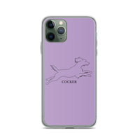 Cocker Spaniel iPhone case - Purple