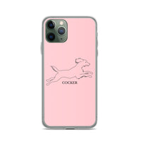 Cocker Spaniel iPhone case - Pink