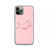 Cocker Spaniel iPhone case - Pink