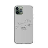 Wocker Cocker - Working Cocker Spaniel - iPhone Case - Grey