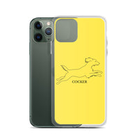 Cocker Spaniel iPhone case - Yellow