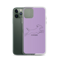 Cocker Spaniel iPhone case - Purple